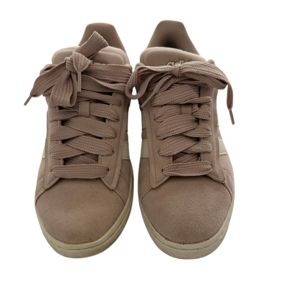Adidas Grand Court Alpha Sneakers Taupe Pink Size 9.5 Cloudfoam Comfort Fashion - Picture 3 of 8